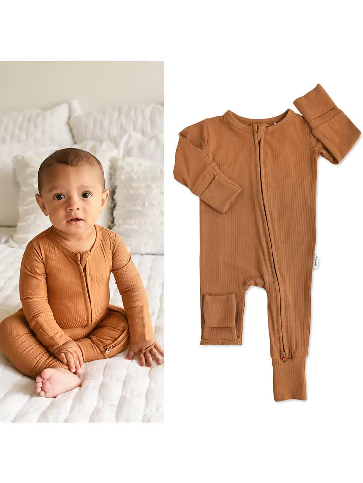 Gigi and Max Rory Zipper Romper