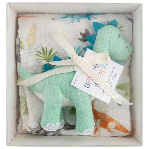 Stephen Joseph Muslin Swaddle & Stuffed Toy Sets