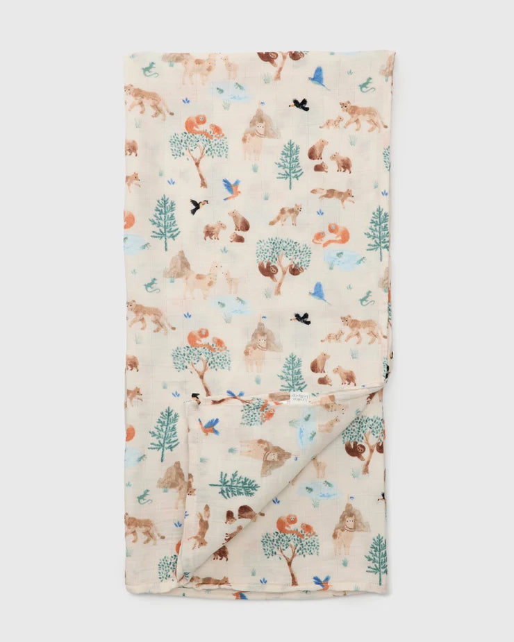 Loulou Lollipop Muslin Swaddle | Llama Adventures