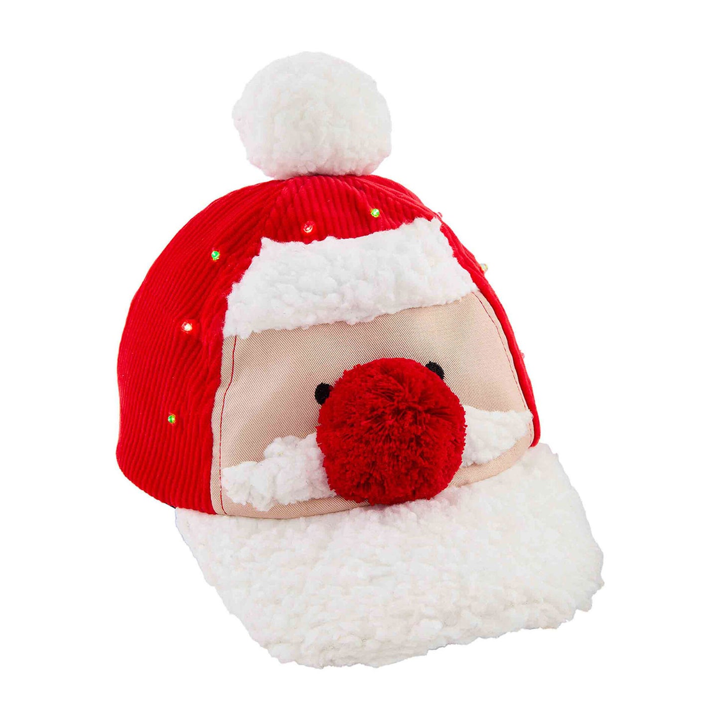 Mud Pie Light Up Baseball Santa Hat