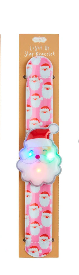 Mud Pie Christmas Light Up Slap Bracelets