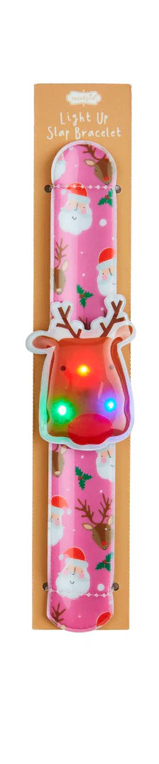 Mud Pie Christmas Light Up Slap Bracelets