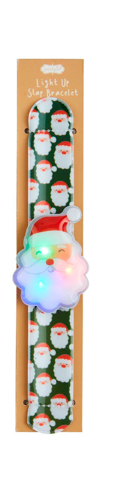 Mud Pie Christmas Light Up Slap Bracelets