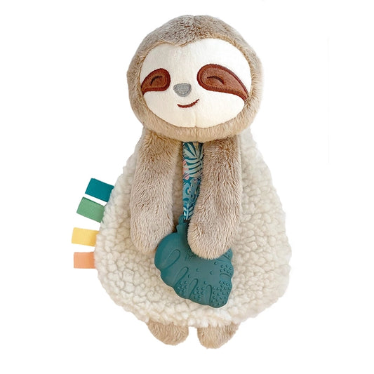 Itzy Ritzy Lovey Plush with Silicone Teether Toy - Sloth