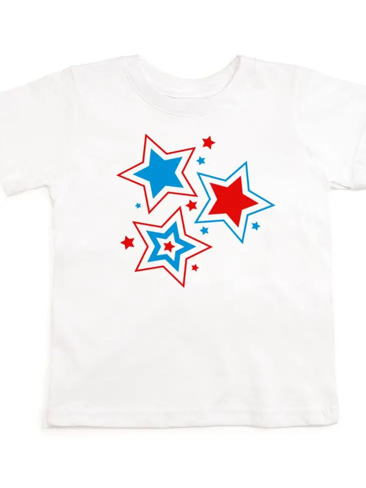 Sweet Wink Patriotic Star Short Sleeve Shirt - Kids Tee
