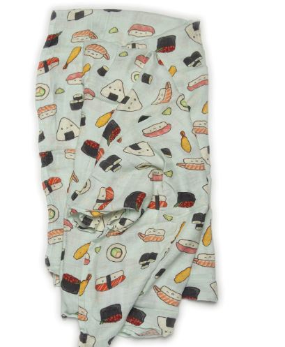 Loulou Lollipop Muslin Swaddle- Sushi