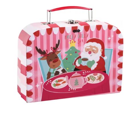 Mud Pie Holly Jolly Tea Set