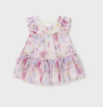 Mayoral Newborn Tulle Floral Dress