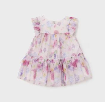 Mayoral Newborn Tulle Floral Dress