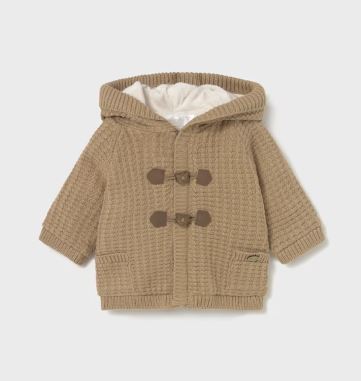 Mayoral Tan Hooded Sweater