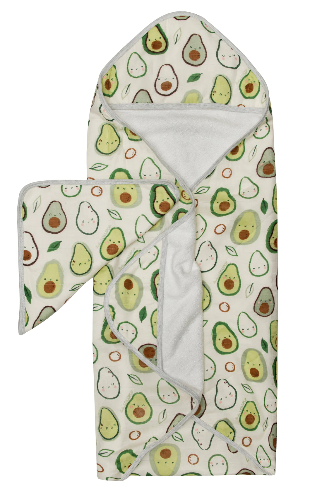 Loulou Lollipop Hooded Towel Set- Avocados