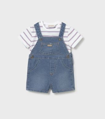 Mayoral Dungaree and T-Shirt Set