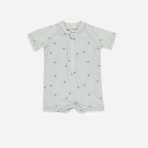 Quincy Mae Zip Rashguard One-Piece | Twinkle