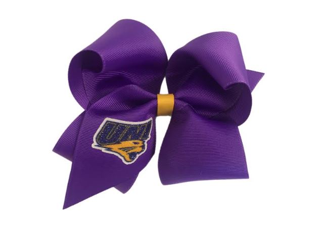 University of Northern Iowa Glitter Bow