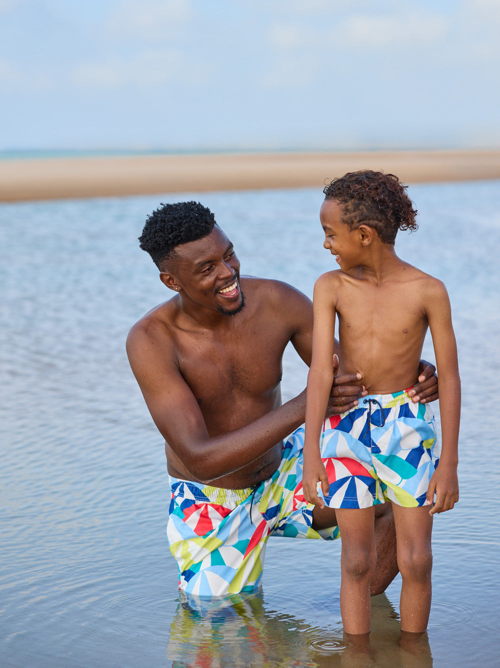 Tea Beach Umbrellas Swim Trunks