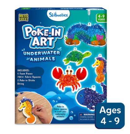 Skillmatics Poke-In Art | Underwater Animals