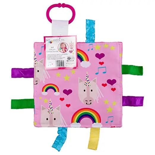 Baby Jack & Company Crinkle Square - Unicorn