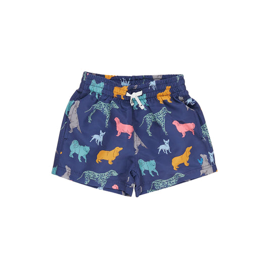 Blue Rooster Swim Trunk| Navy Dogs