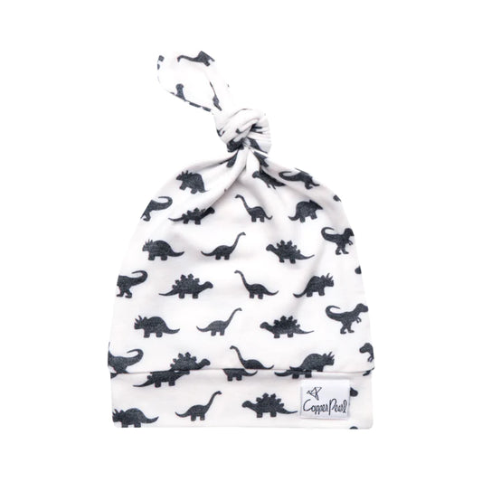 Copper Pearl Wild Newborn Top Knot Hat