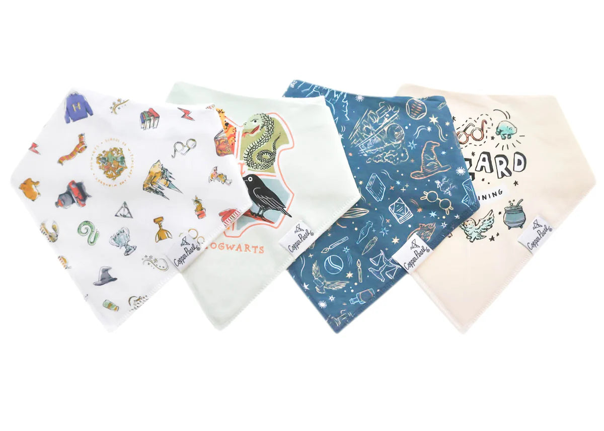 Copper Pearl Bandana Bibs- 4 Pack