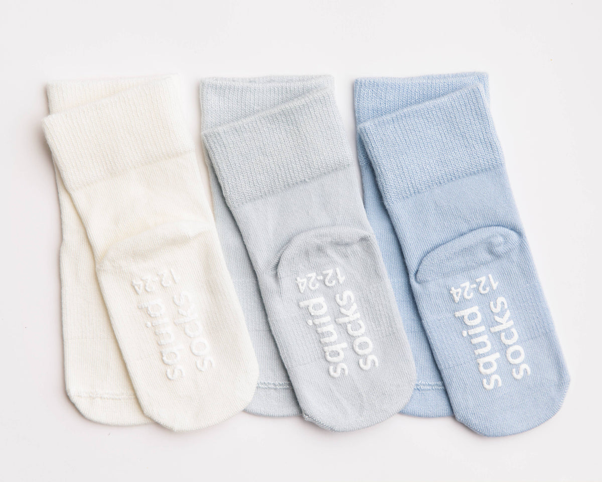 Baby & Kids Grip Socks, Casen, 3-Pack