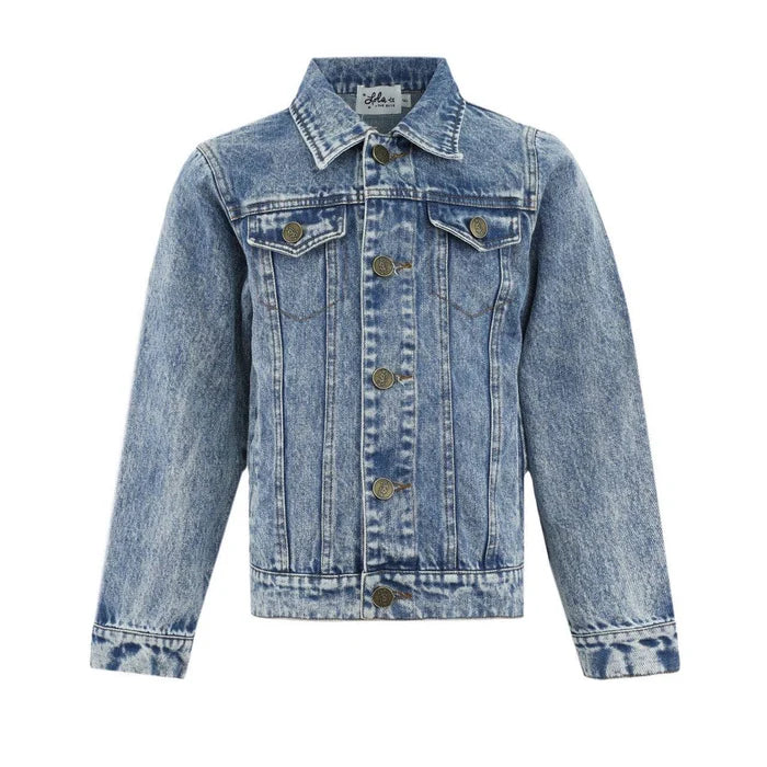 Lola and the Boys American Flag Denim Jacket