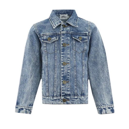 Lola and the Boys American Flag Denim Jacket