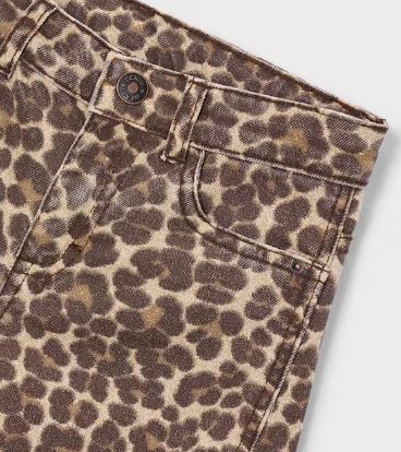 Mayoral Twill Pants | Animal Print