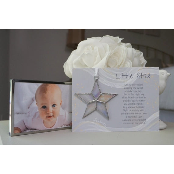 Little Star Infant/Child Memorial Handmade Glass Star