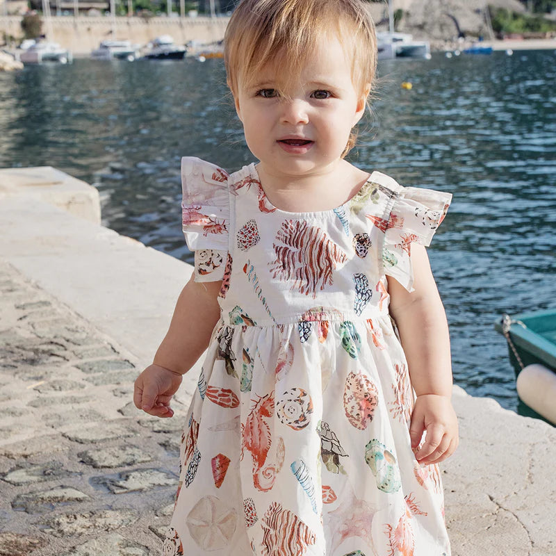 Pink Chicken Liv Dress | Watercolor Shells