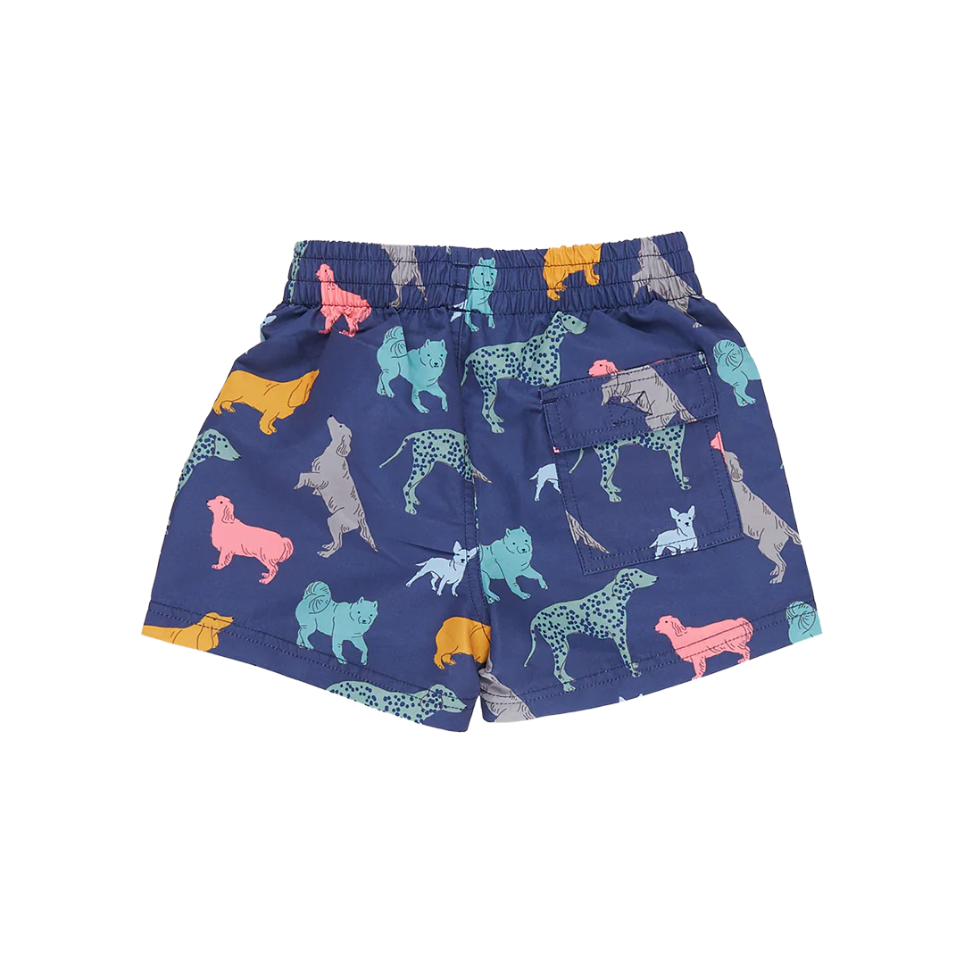 Blue Rooster Swim Trunk| Navy Dogs