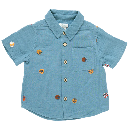 Blue Rooster Jack Jacket | Basketball Embroidery