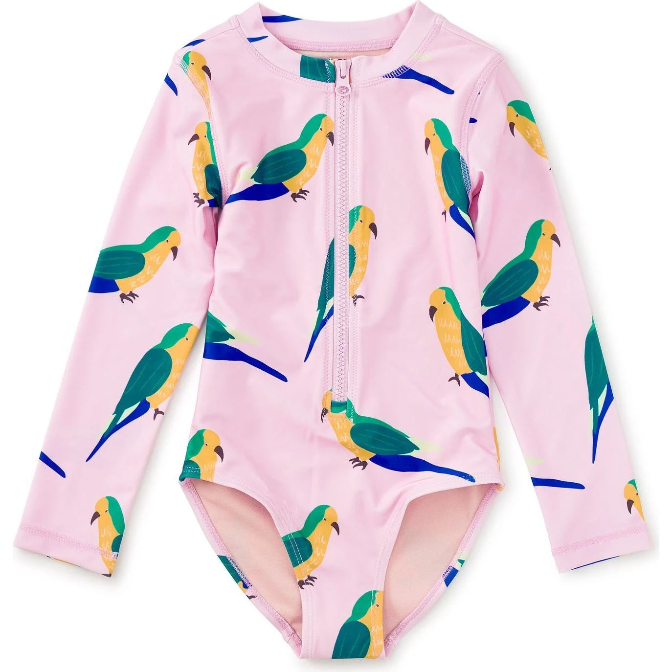 Tea Long Sleeve One-Piece Swimsuit | Monk Parakeet