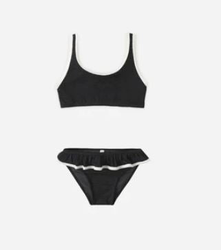 Rylee + Cru Daisy Bikini Black
