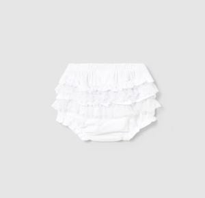 Mayoral White Ruffle Bloomer