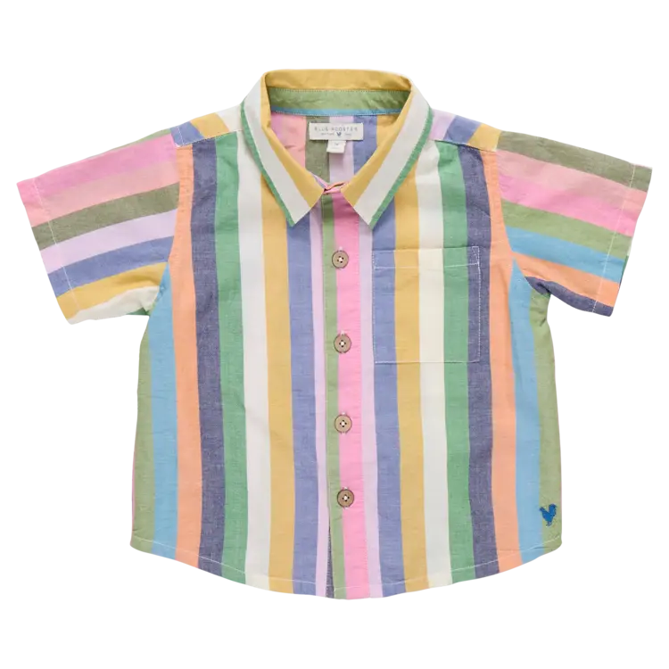 Blue Rooster Jack Shirt | Parade Stripe