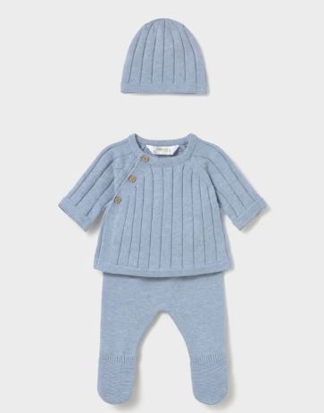 Mayoral 3 piece newborn set | Blue