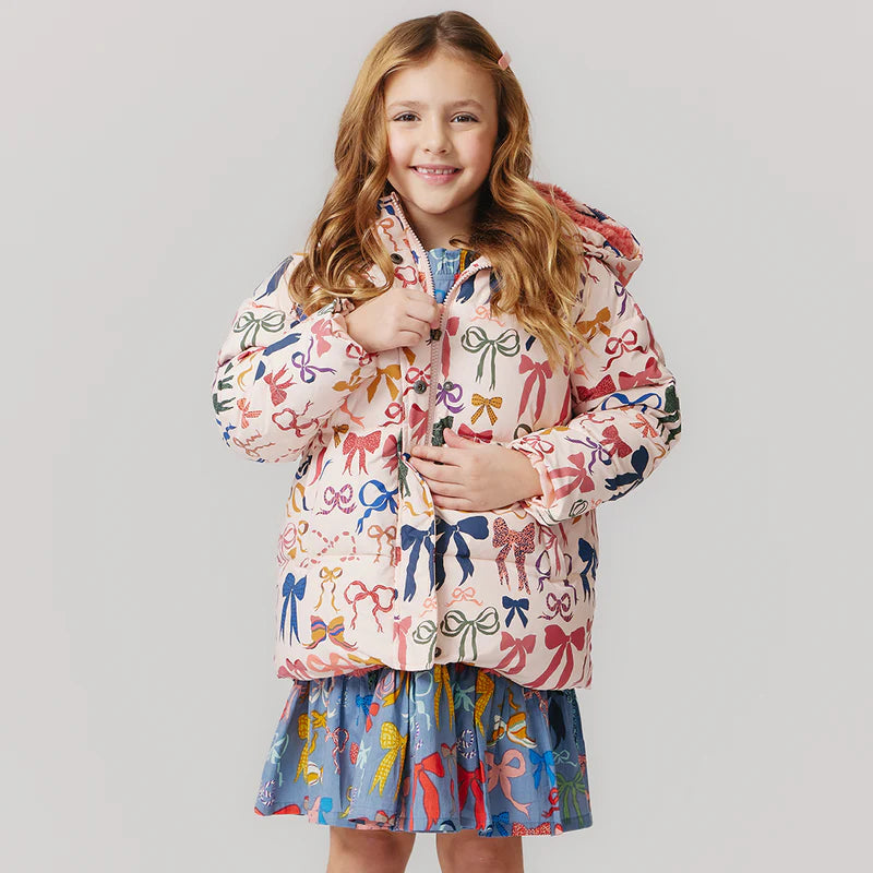 Pink Chicken Pete Puffer | Bows on Pink