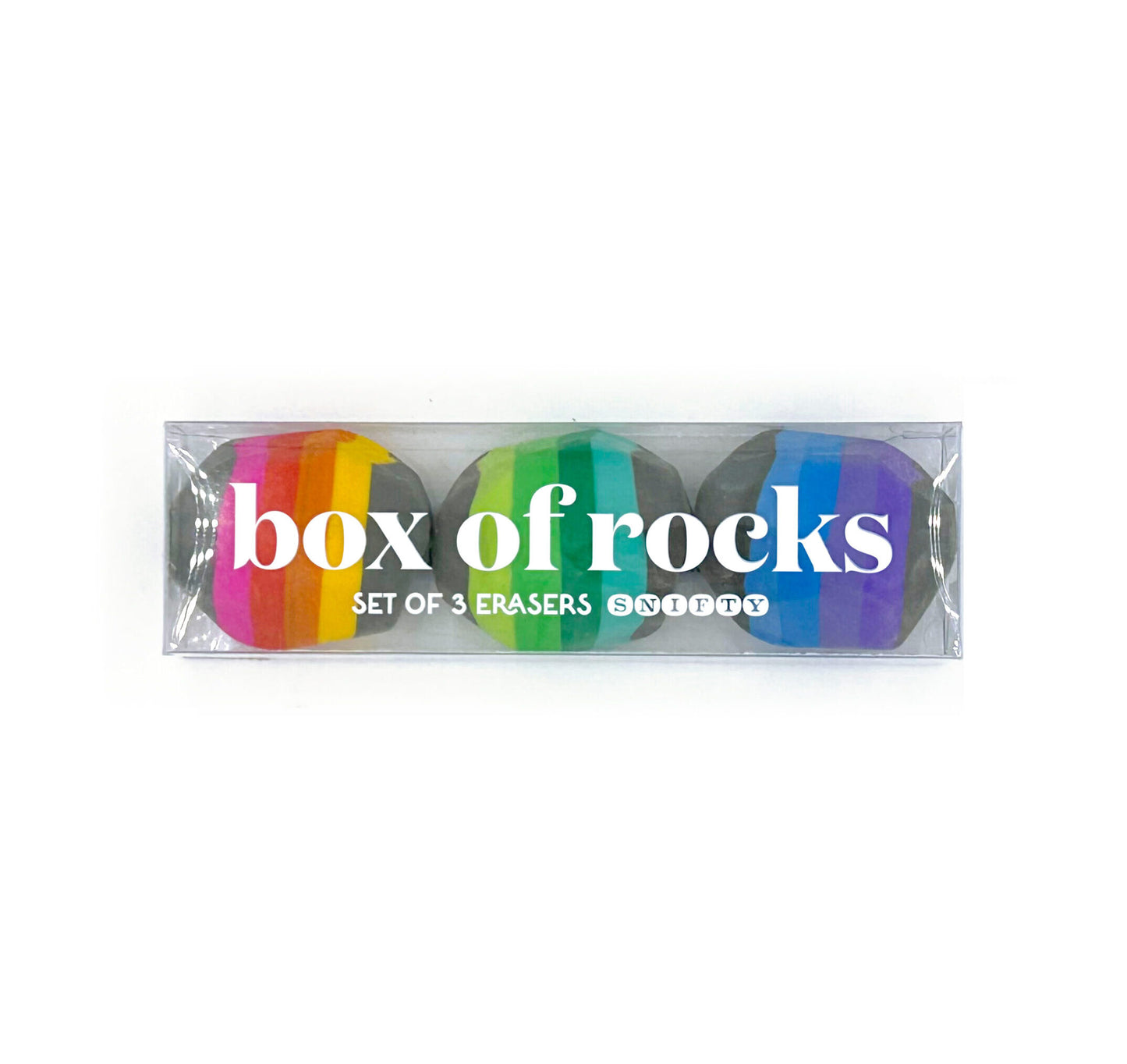 Snifty Box of Rocks Erasers