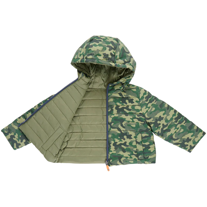 Pink Chicken Reversible Riley Jacket | Green Camo