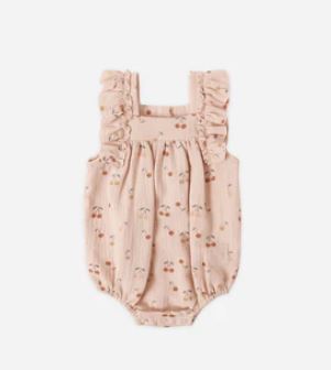 Quincy Mae Maya Romper | Cherries