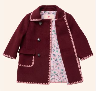 Pink Chicken Girls Beck Peacoat