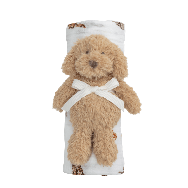 Mud Pie Dog Swaddle and Rattle
