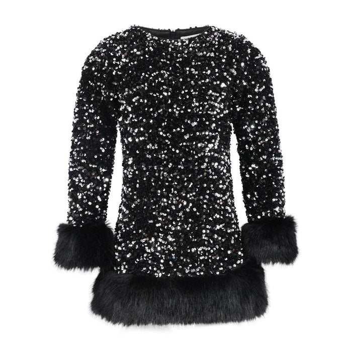 Lola & The Boys Midnight Shimmer Dress