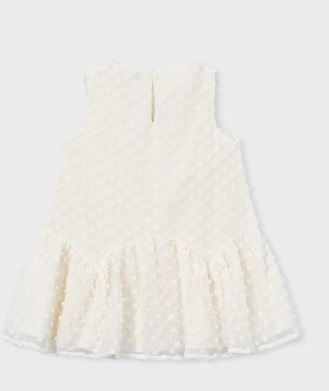 Mayoral Cream Drop Waist Dress