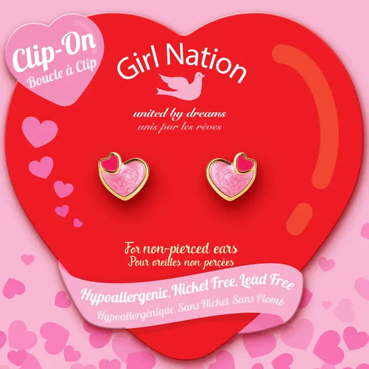 Girl Nation Hearts Earrings