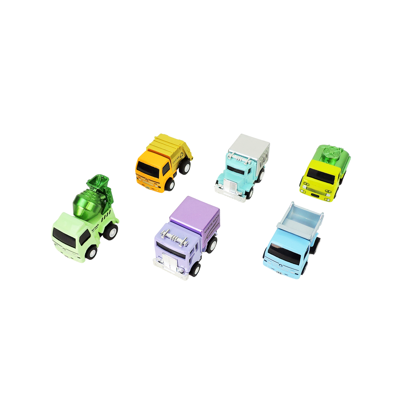 Rollin’ Medium Diecast Pull-Back Metallic Truck