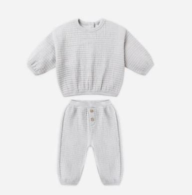Quincy Mae Textured Sweat Set