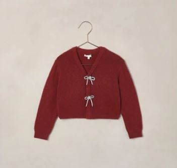 Noralee Bow Cardigan | Ruby