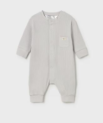 Mayoral Newborn One Piece Silver Outfit